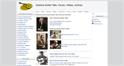 Desktop Screenshot of classicalguitartabs.org